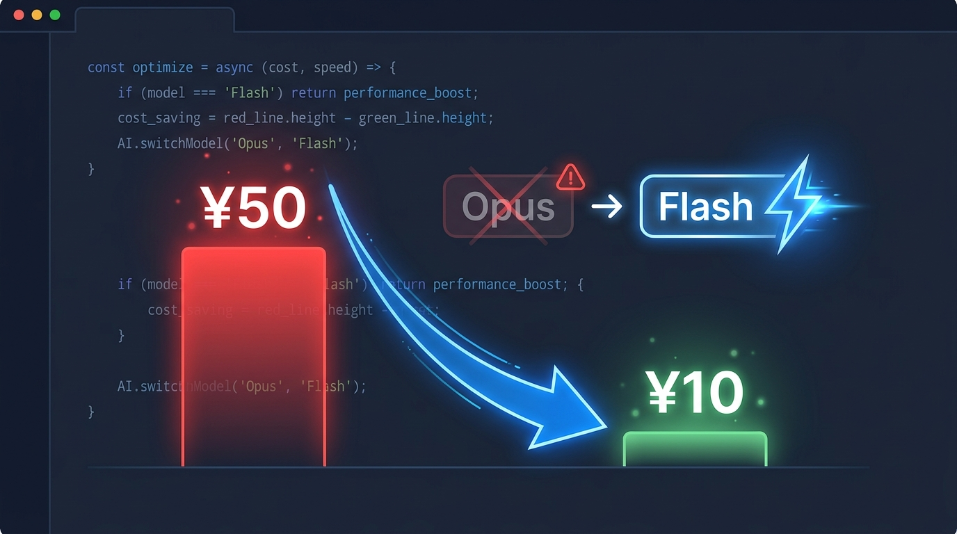 从 Opus 到 Flash，日成本从 50 砍到 10，活干得更多了